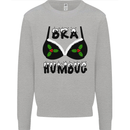 Bra Humbug Holly Funny Christmas Xmas Mens Sweatshirt Jumper Sports Grey