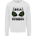 Bra Humbug Holly Funny Christmas Xmas Mens Sweatshirt Jumper White