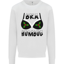 Bra Humbug Holly Funny Christmas Xmas Mens Sweatshirt Jumper White