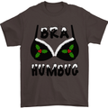 Bra Humbug Holly Funny Christmas Xmas Mens T-Shirt Cotton Gildan Dark Chocolate