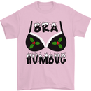 Bra Humbug Holly Funny Christmas Xmas Mens T-Shirt Cotton Gildan Light Pink