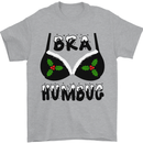 Bra Humbug Holly Funny Christmas Xmas Mens T-Shirt Cotton Gildan Sports Grey