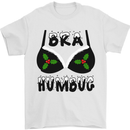 Bra Humbug Holly Funny Christmas Xmas Mens T-Shirt Cotton Gildan White