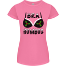 Bra Humbug Holly Funny Christmas Xmas Womens Petite Cut T-Shirt Azalea