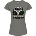 Bra Humbug Holly Funny Christmas Xmas Womens Petite Cut T-Shirt Charcoal