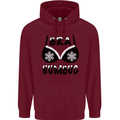 Bra Humbug Snowflake Funny Christmas Childrens Kids Hoodie Maroon