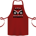 Bra Humbug Snowflake Funny Christmas Cotton Apron 100% Organic Maroon