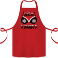 Bra Humbug Snowflake Funny Christmas Cotton Apron 100% Organic Red