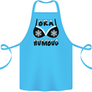 Bra Humbug Snowflake Funny Christmas Cotton Apron 100% Organic Turquoise