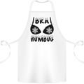 Bra Humbug Snowflake Funny Christmas Cotton Apron 100% Organic White