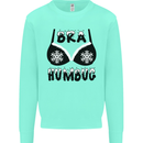 Bra Humbug Snowflake Funny Christmas Kids Sweatshirt Jumper Peppermint