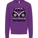 Bra Humbug Snowflake Funny Christmas Kids Sweatshirt Jumper Purple