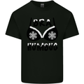 Bra Humbug Snowflake Funny Christmas Kids T-Shirt Childrens Black