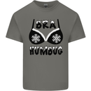 Bra Humbug Snowflake Funny Christmas Kids T-Shirt Childrens Charcoal