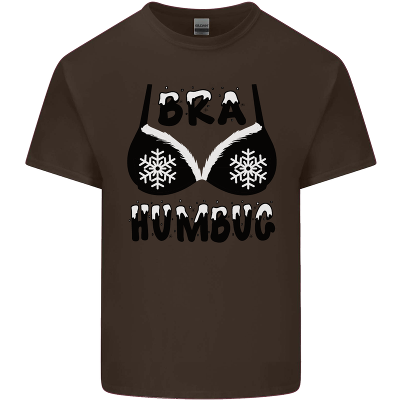 Bra Humbug Snowflake Funny Christmas Kids T-Shirt Childrens Chocolate