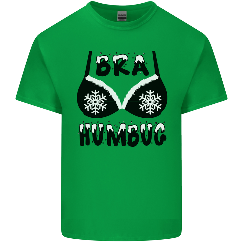 Bra Humbug Snowflake Funny Christmas Kids T-Shirt Childrens Irish Green