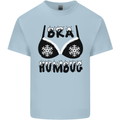 Bra Humbug Snowflake Funny Christmas Kids T-Shirt Childrens Light Blue