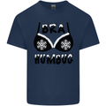 Bra Humbug Snowflake Funny Christmas Kids T-Shirt Childrens Navy Blue