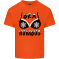 Bra Humbug Snowflake Funny Christmas Kids T-Shirt Childrens Orange