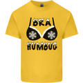 Bra Humbug Snowflake Funny Christmas Kids T-Shirt Childrens Yellow