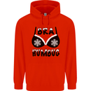 Bra Humbug Snowflake Funny Christmas Mens 80% Cotton Hoodie Bright Red