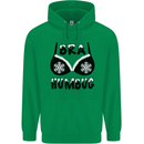 Bra Humbug Snowflake Funny Christmas Mens 80% Cotton Hoodie Irish Green