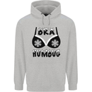 Bra Humbug Snowflake Funny Christmas Mens 80% Cotton Hoodie Sports Grey