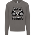Bra Humbug Snowflake Funny Christmas Mens Sweatshirt Jumper Charcoal