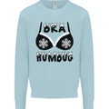 Bra Humbug Snowflake Funny Christmas Mens Sweatshirt Jumper Light Blue