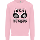 Bra Humbug Snowflake Funny Christmas Mens Sweatshirt Jumper Light Pink