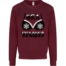 Bra Humbug Snowflake Funny Christmas Mens Sweatshirt Jumper Maroon