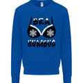 Bra Humbug Snowflake Funny Christmas Mens Sweatshirt Jumper Royal Blue