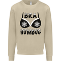 Bra Humbug Snowflake Funny Christmas Mens Sweatshirt Jumper Sand