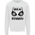 Bra Humbug Snowflake Funny Christmas Mens Sweatshirt Jumper White