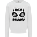 Bra Humbug Snowflake Funny Christmas Mens Sweatshirt Jumper White
