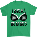 Bra Humbug Snowflake Funny Christmas Mens T-Shirt Cotton Gildan Irish Green