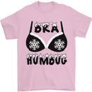 Bra Humbug Snowflake Funny Christmas Mens T-Shirt Cotton Gildan Light Pink