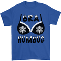 Bra Humbug Snowflake Funny Christmas Mens T-Shirt Cotton Gildan Royal Blue