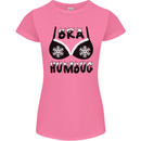 Bra Humbug Snowflake Funny Christmas Womens Petite Cut T-Shirt Azalea