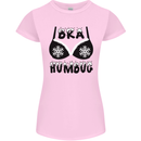 Bra Humbug Snowflake Funny Christmas Womens Petite Cut T-Shirt Light Pink