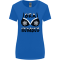 Bra Humbug Snowflake Funny Christmas Womens Wider Cut T-Shirt Royal Blue