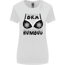 Bra Humbug Snowflake Funny Christmas Womens Wider Cut T-Shirt White