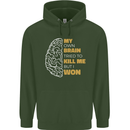 Brain Cancer Aneurysm Awareness Childrens Kids Hoodie Forest Green