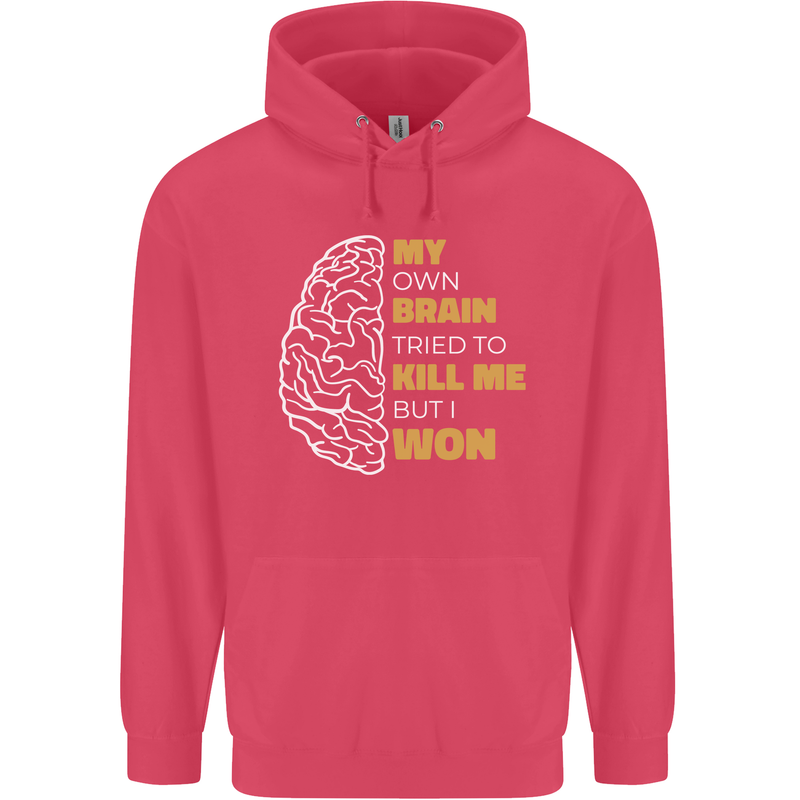 Brain Cancer Aneurysm Awareness Childrens Kids Hoodie Heliconia
