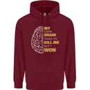 Brain Cancer Aneurysm Awareness Childrens Kids Hoodie Maroon