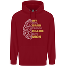 Brain Cancer Aneurysm Awareness Childrens Kids Hoodie Red