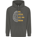 Brain Cancer Aneurysm Awareness Childrens Kids Hoodie Storm Grey