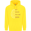 Brain Cancer Aneurysm Awareness Childrens Kids Hoodie Yellow