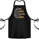 Brain Cancer Aneurysm Awareness Cotton Apron 100% Organic Black