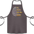 Brain Cancer Aneurysm Awareness Cotton Apron 100% Organic Dark Grey